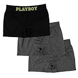 [アツギ] PLAY BOY（プレイボーイ） 3枚組 ナイロン混成型 ボクサーブリーフ 前閉じ シームレス 2wayストレッチ メンズ M22233P (M22233P) アソート３