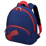 ハクバ 【Amazon.co.jp 限定】HAKUBA キッズリュック ベビーリュック アンパンマン知育パッド/ドラえもんひらめきパッド用 おでかけリュック ネイビー AMZPR-APMNV おもちゃや身の回りの物を入れておでかけ 弾力性のあるやわらか素材使用 チェストベルト付き プレゼント