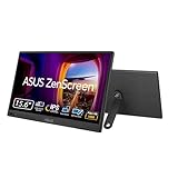 ASUS ポータブルモニター/ZenScreen MB169CK-J/ポータブルUSBモニター -15.6インチ / フルHD/IPS/デュアルUSB Type-C/フリッカーフリー/ブルーライト軽減機能/ノングレアパネル / 360°回転のキックスタンド/国内正規品