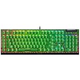 Minecraft ゲーミングキーボード Razer レイザー BlackWidow V4 X Minecraft Edition カスタマイズ可能な6個の専用マクロキーでさまざまなコントロールに対応した有線キーボード マルチファンクションローラー 二次メディアキー RGB グリーンメカニカルスイッチ 英語 ブラックウィドウ ブイフォーエックス マインクラフトエディション【日本正規代理店保証品】